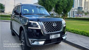 Rent a car with driver in dubai Nissan Patrol Titanium 2024