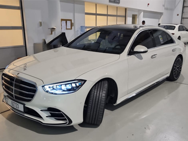 Rent a car with driver in dubai Mercedes S500 2022